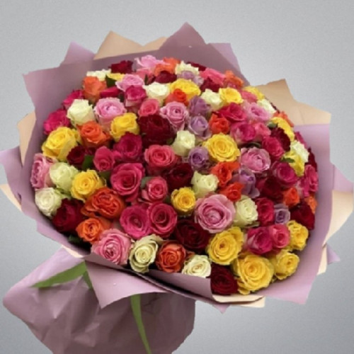  101 Imported Mixed Roses Bouquet 101 Imported Mixed Roses Bouquet