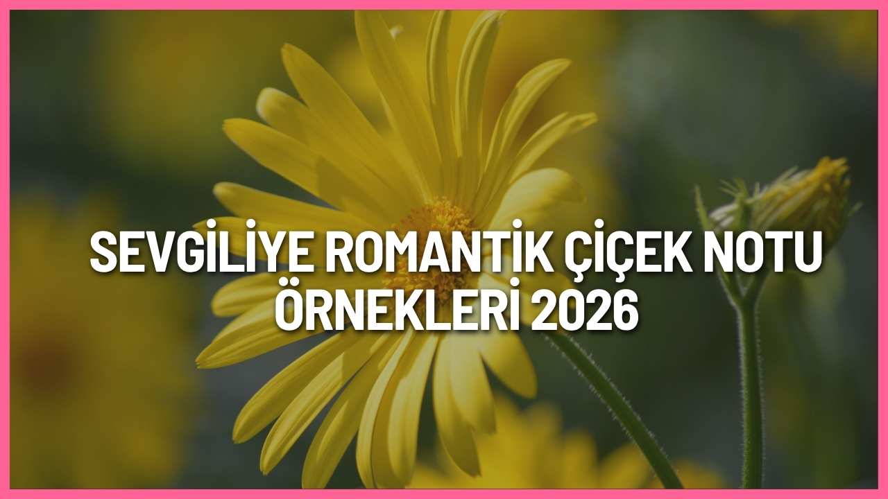 Sevgiliye Romantik Çiçek Notu Örnekleri 2026