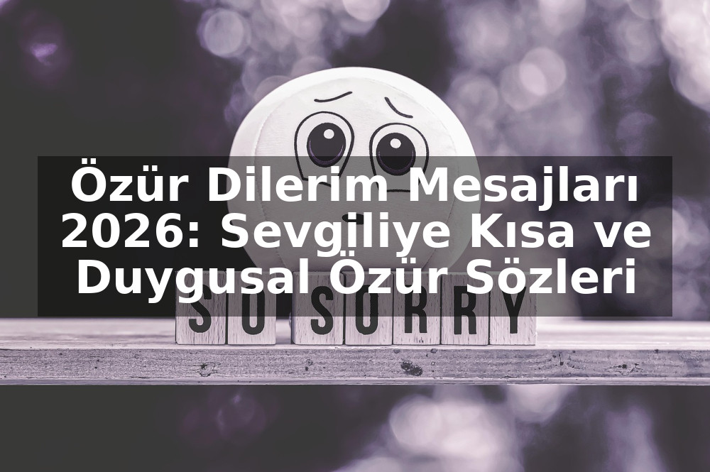 Özür Dilerim Mesajları 2026: Sevgiliye Kısa ve Duygusal Özür Sözleri