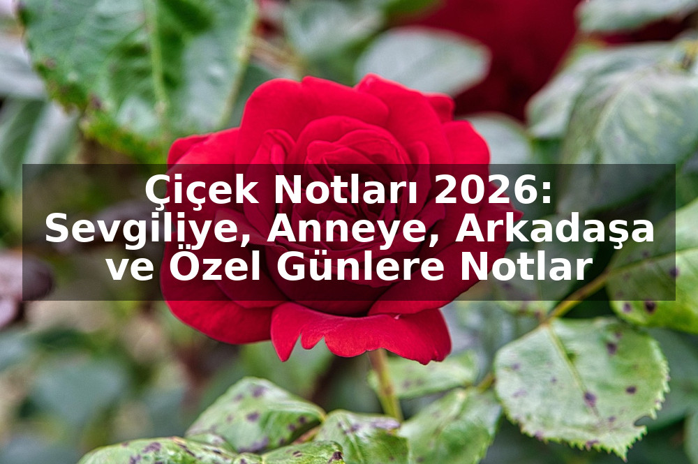 Çiçek Notları 2026: Sevgiliye, Anneye, Arkadaşa ve Özel Günlere Notlar