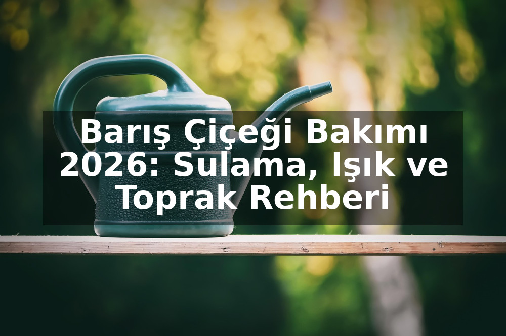 Barış Çiçeği Bakımı 2026: Sulama, Işık ve Toprak Rehberi