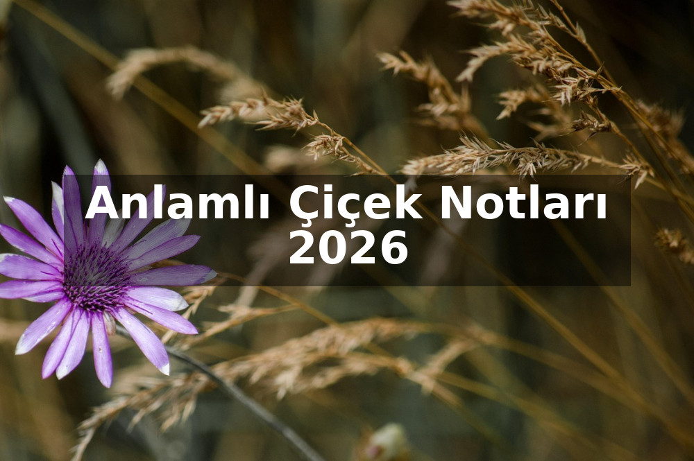 Anlamlı Çiçek Notları 2026