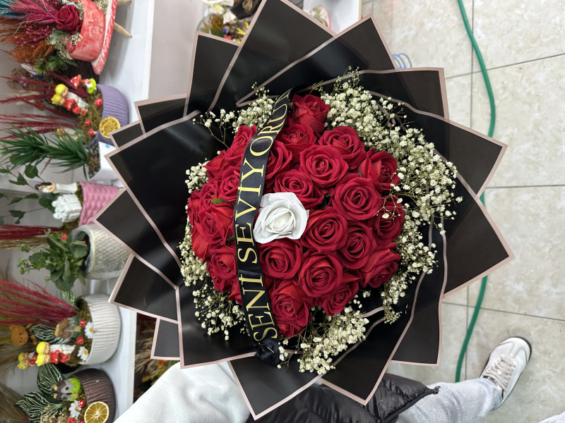 Seni seviyorum buketi 