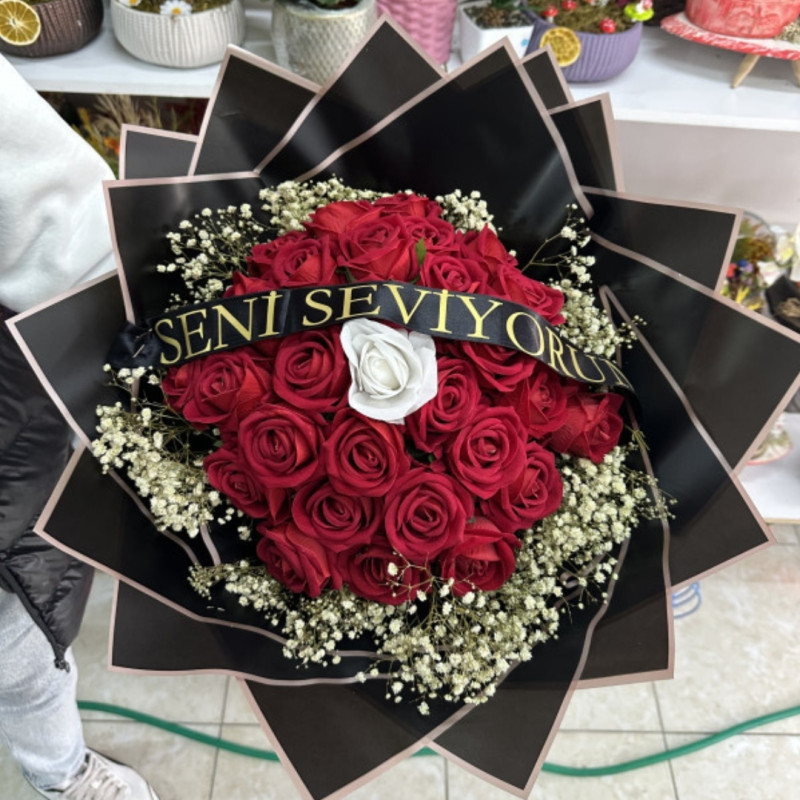 Seni seviyorum buketi 