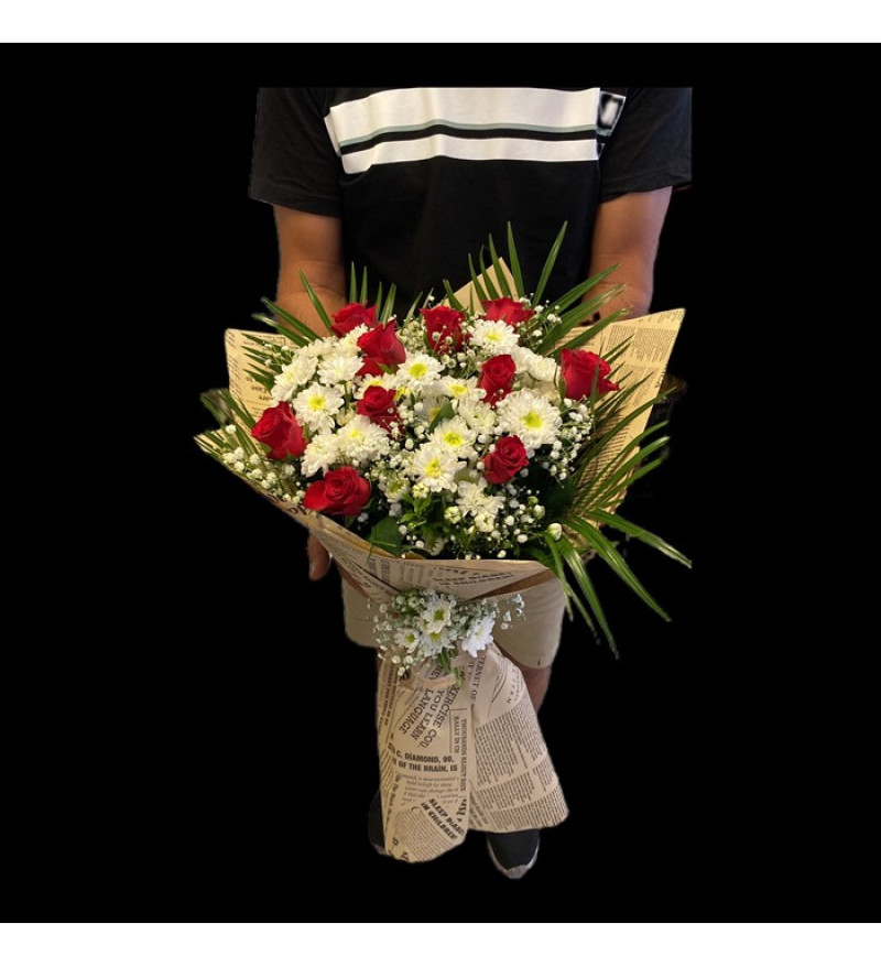 Papatya Gül Karışık Büyük Buket