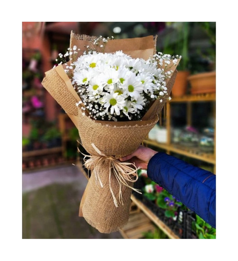 Beyaz Papatya Buketi