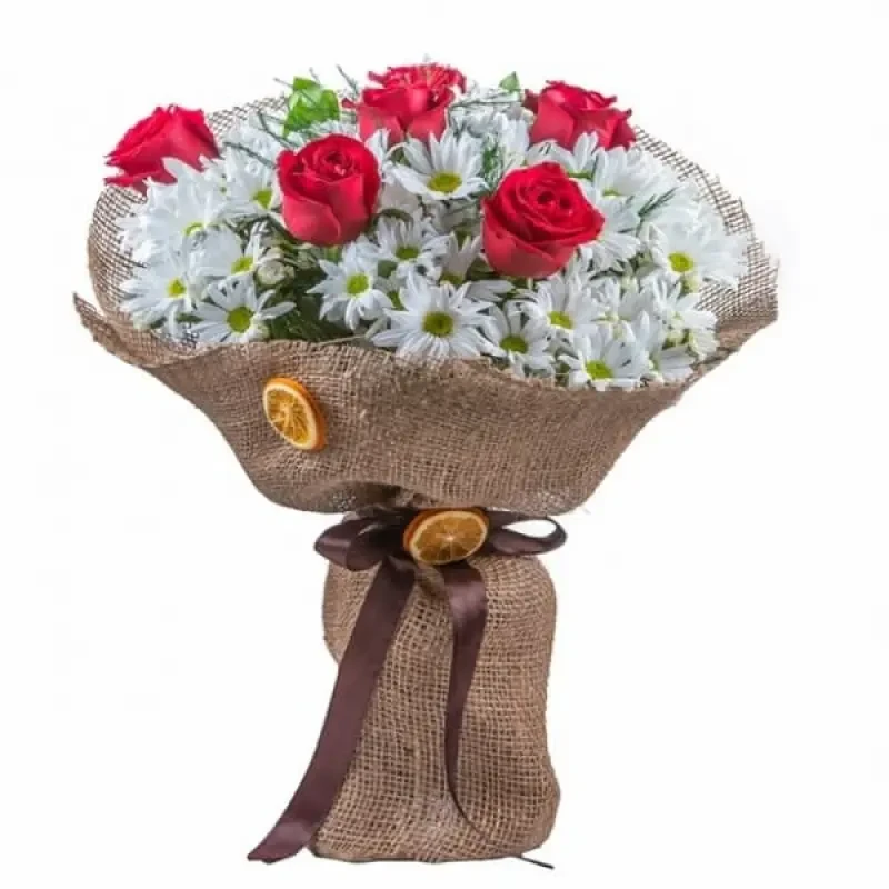 Gül Papatya Karışık Buket