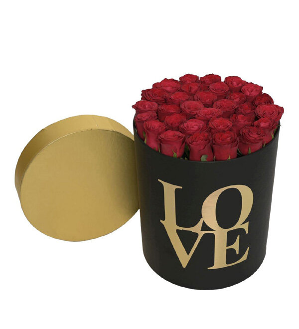 Love Kutuda 30 Kırmızı Gül