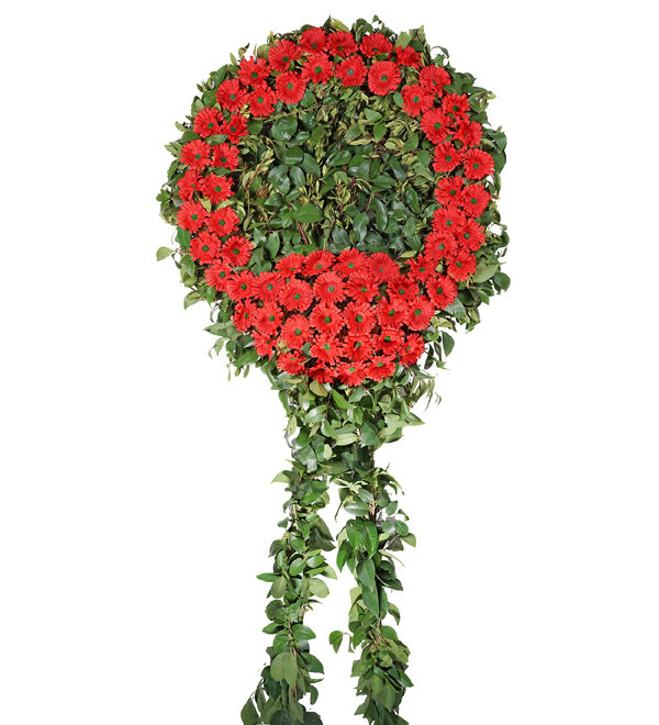 Kırmızı Gerbera Taziye ve Anma Çelengi